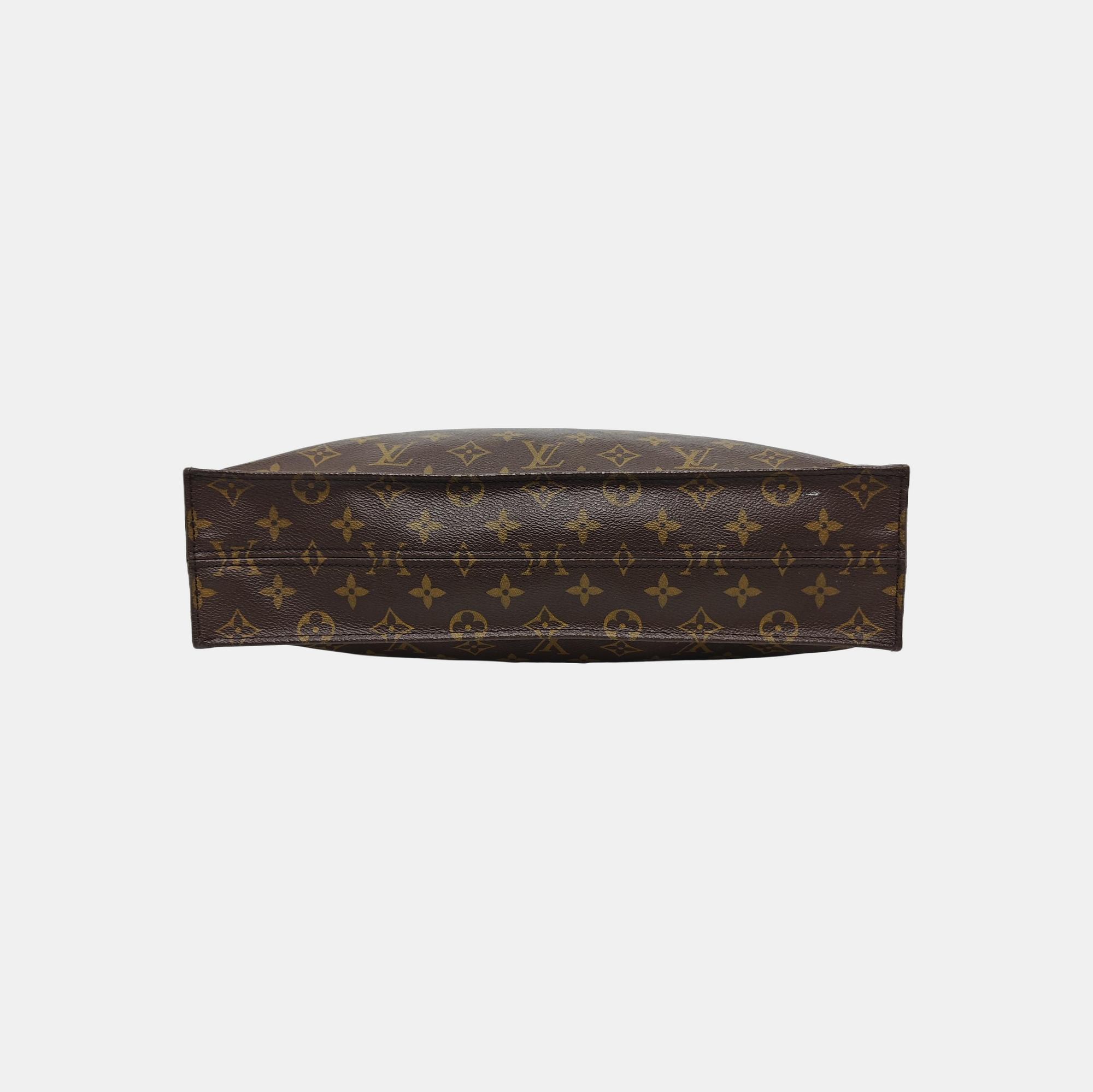 SAC PLAT GM Monogram Coated Canvas Brown