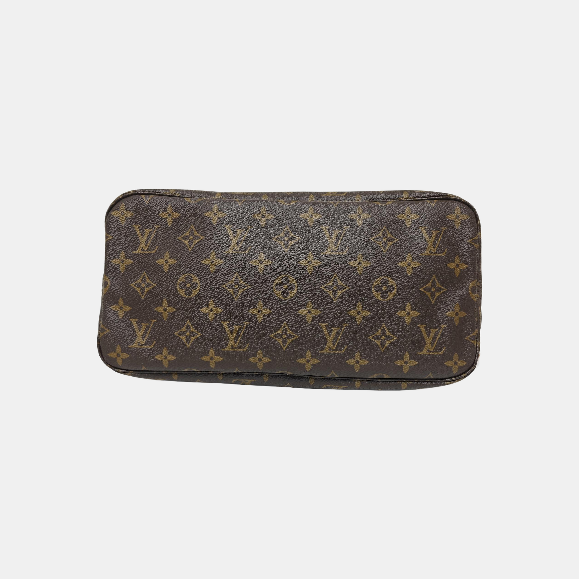 NEVERFULL MM Monogram Coated Canvas Brown