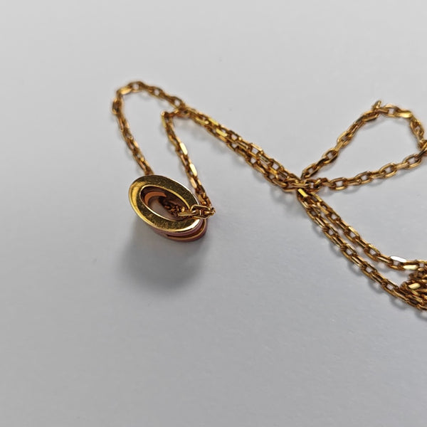 Pop H Metal Rose Gold Necklace