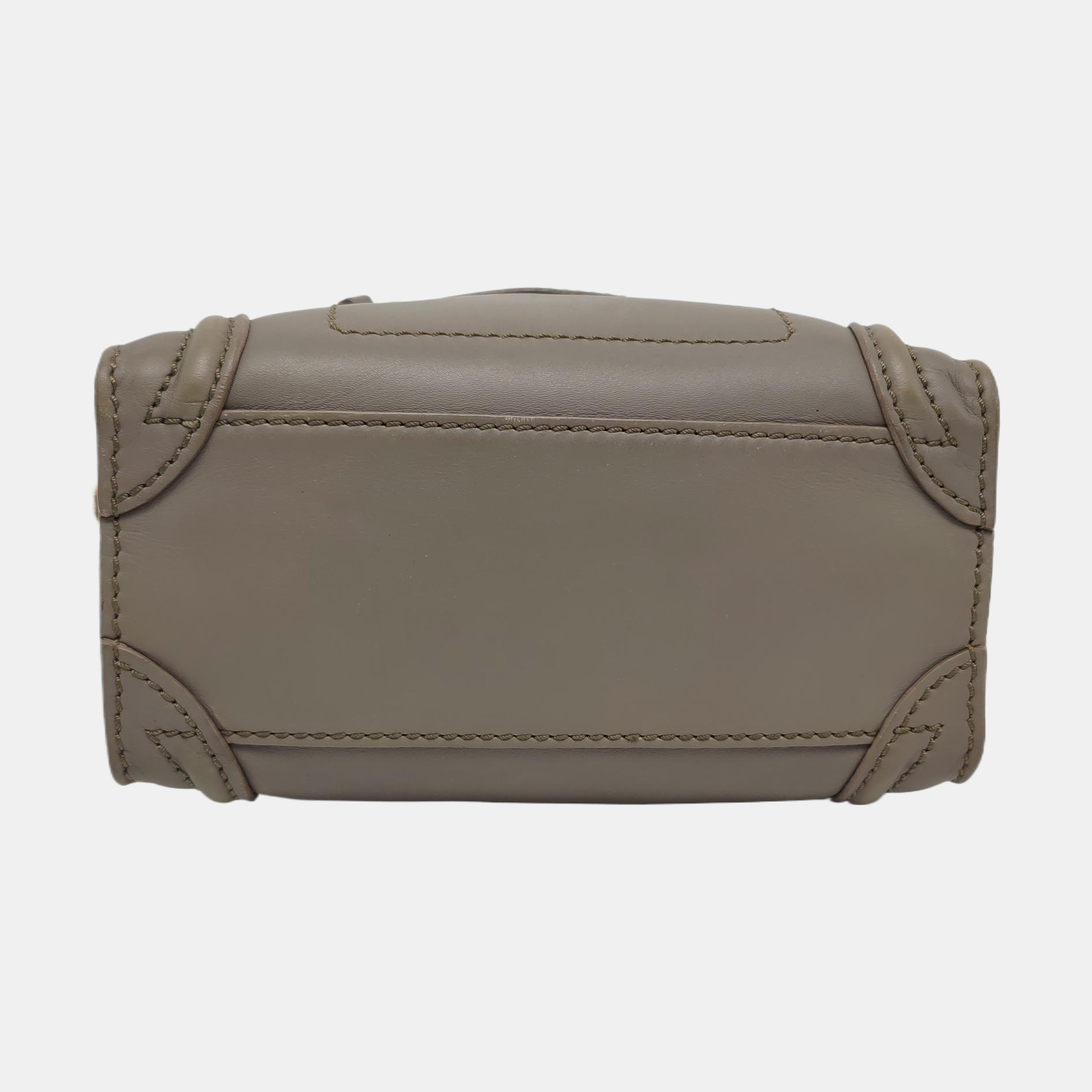 Authenticated pre-owned  LUGGAGE Nano Calfskin Gray - Tote Bag at Looply