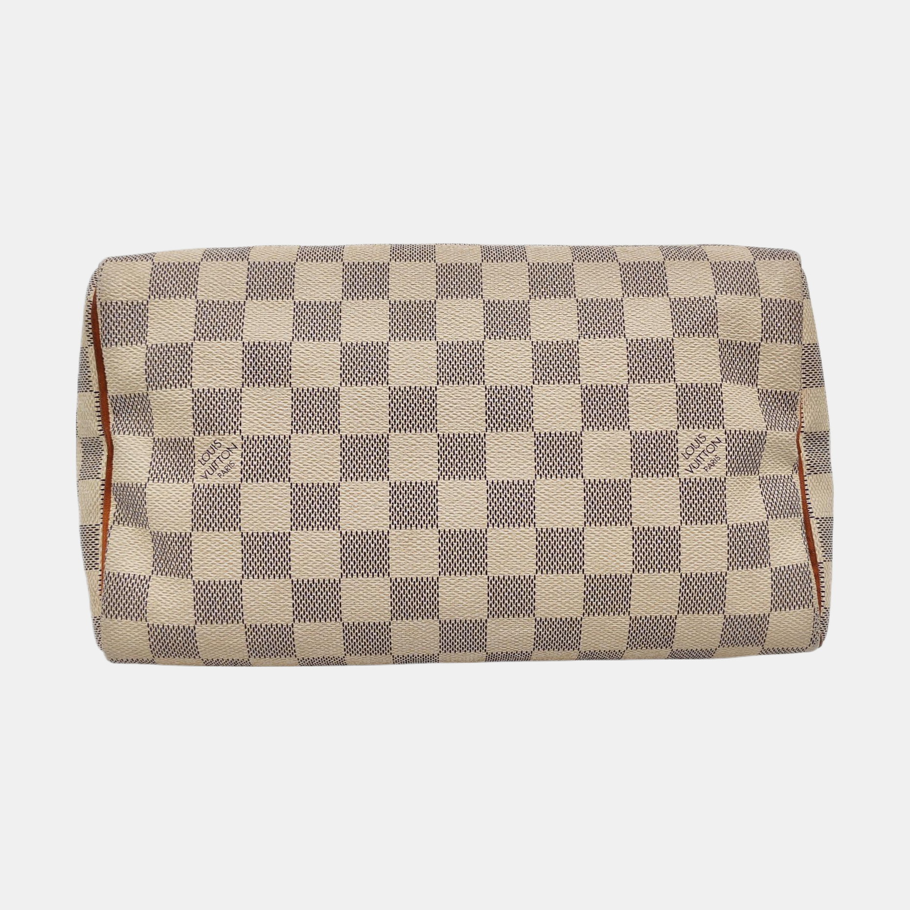 SPEEDY 25 Damier Azur Coated Canvas White