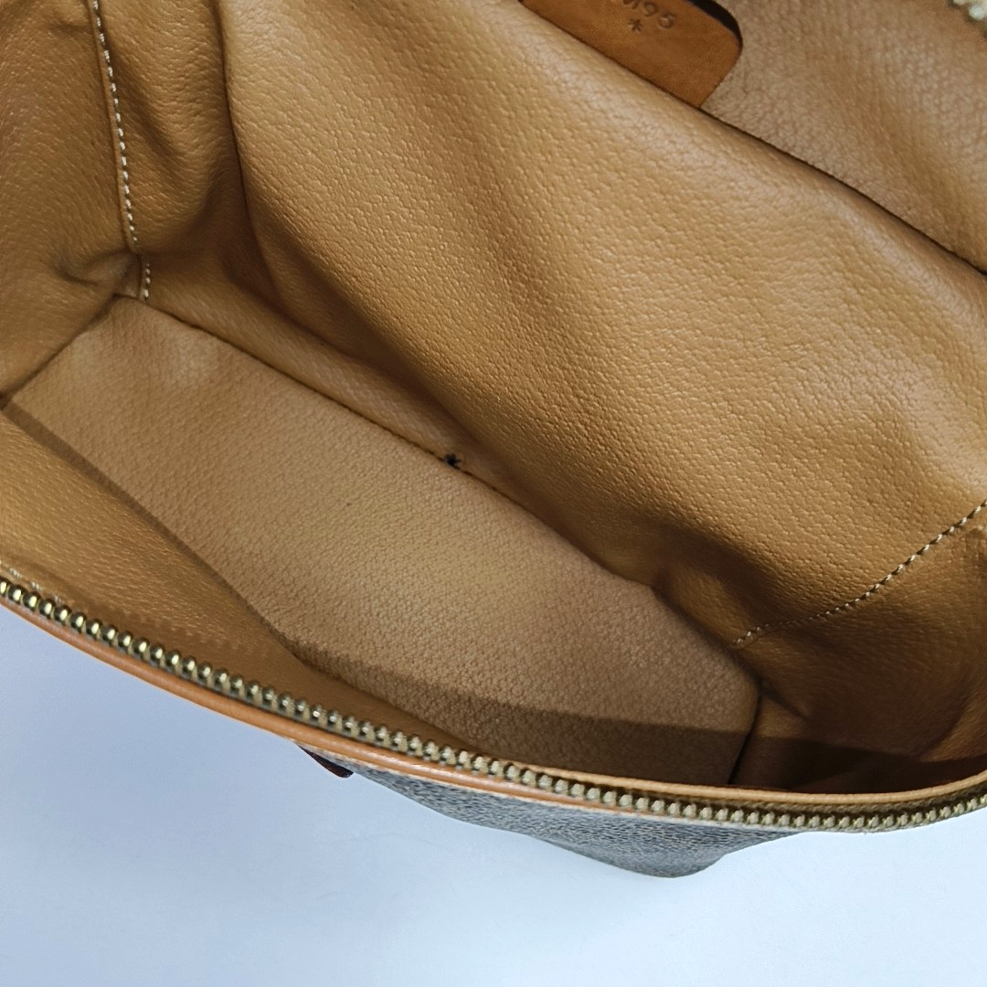 MACADAM TOP HANDLE COSMETIC BAGS Coated Canvas Brown