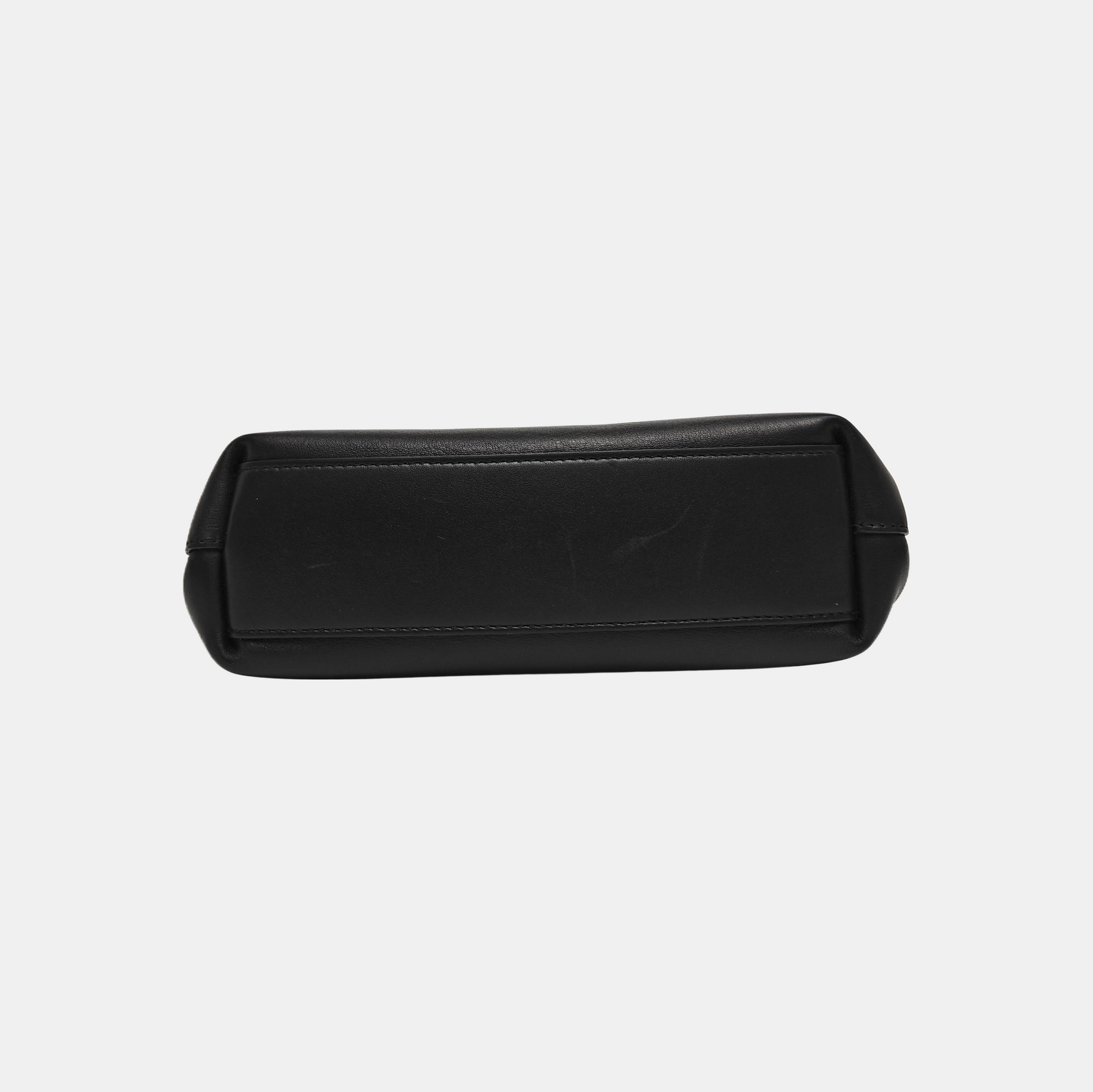 Point Small Calfskin Black
