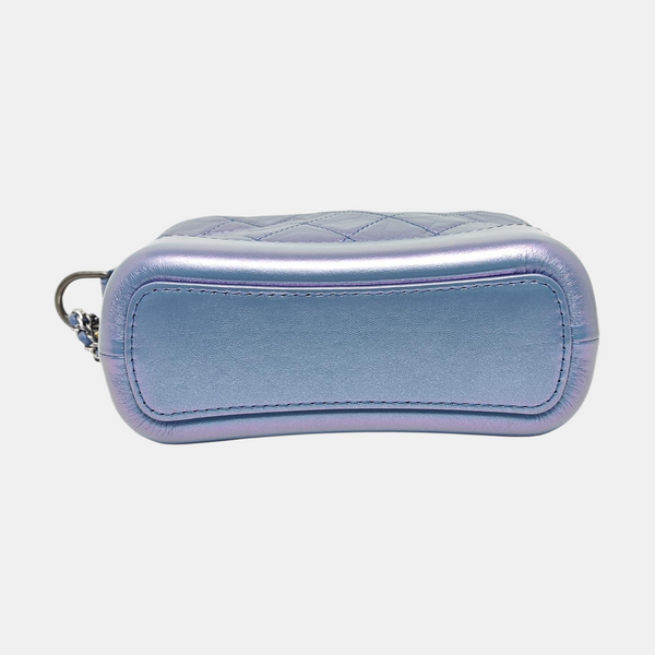 GABRIELLE Small Quilted Calfskin Metallic