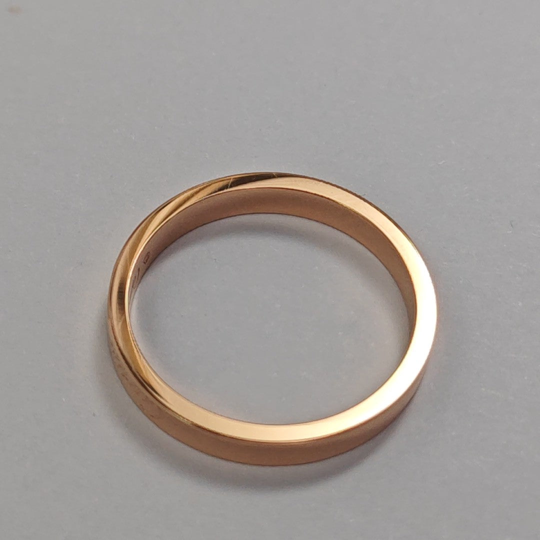 C DE CARTIER 18k Rose Gold Ring EU 59