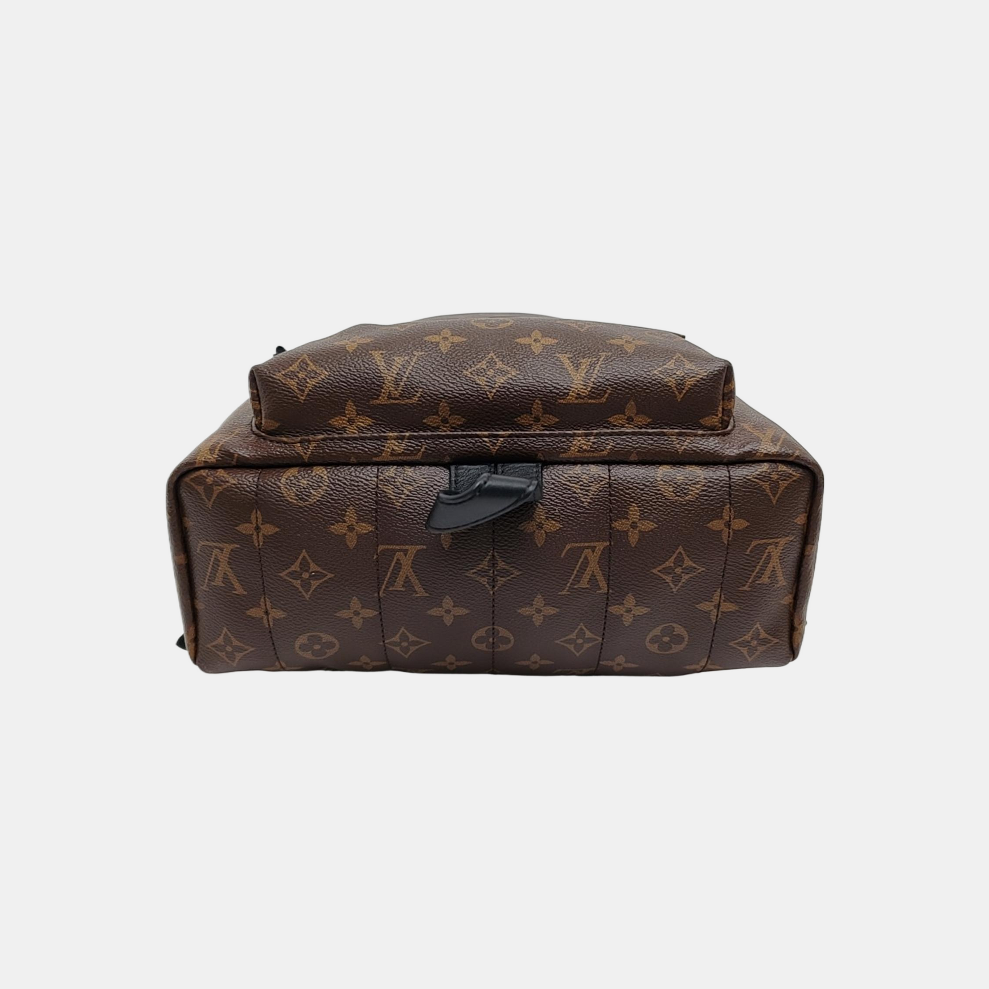 Authenticated pre-owned  PALM SPRINGS MM Monogram Coated Canvas Brown - Backpack at Looply