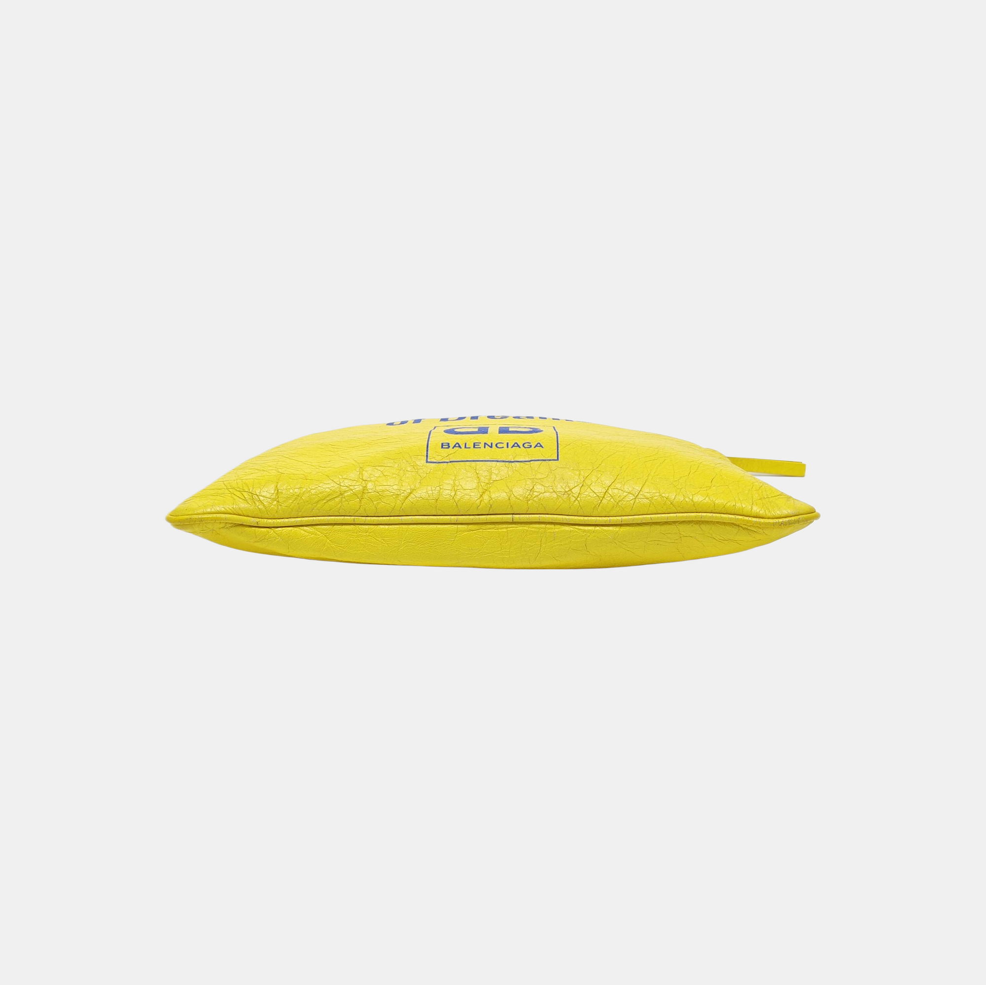 Leather Clutch Yellow
