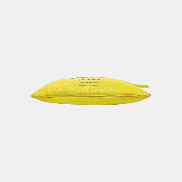 Leather Clutch Yellow