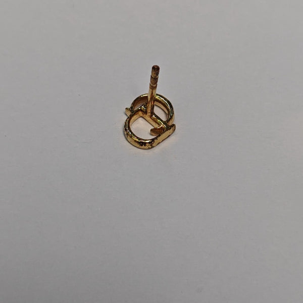 Clair D Lune Metal Gold Stud Earrings