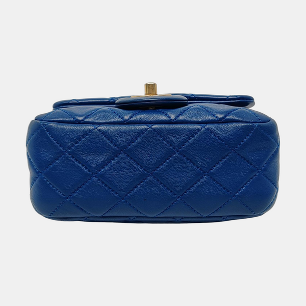 CLASSIC FLAP Mini Quilted Lambskin Blue