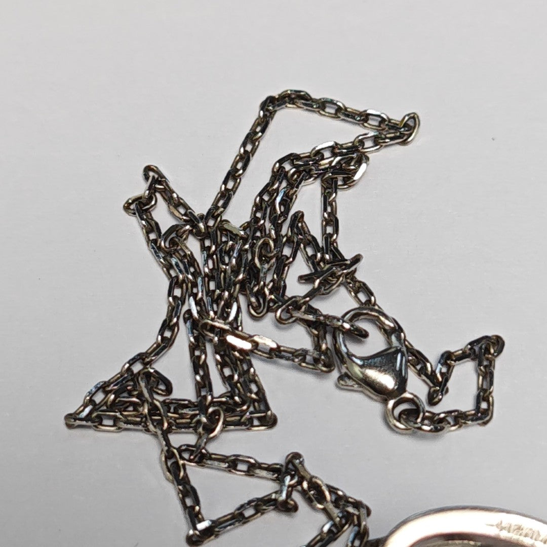 Pop H Metal Silver Necklace