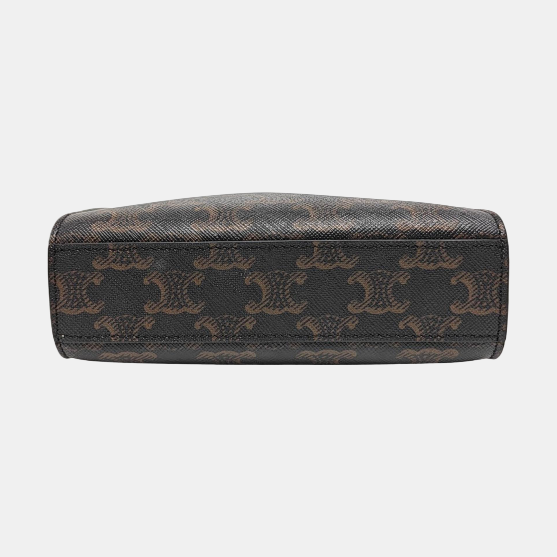 CABAS CELINE Mini Coated Canvas Brown