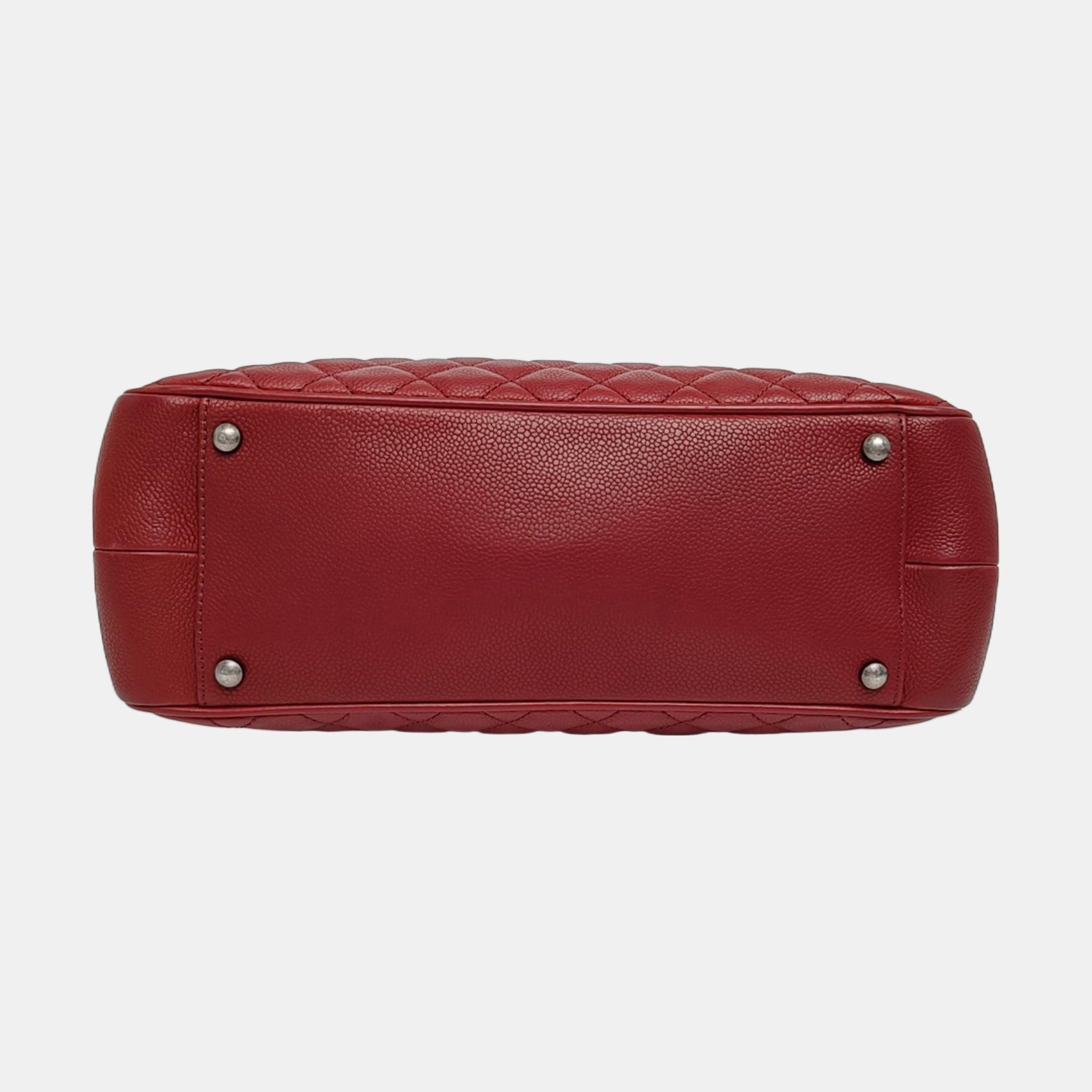 SHIVA Quilted Grained Calfskin Red