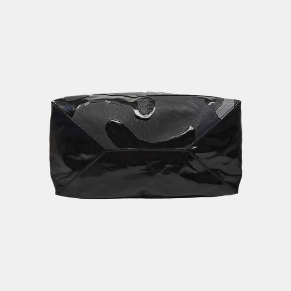 Coated Canvas Tote Bag Black
