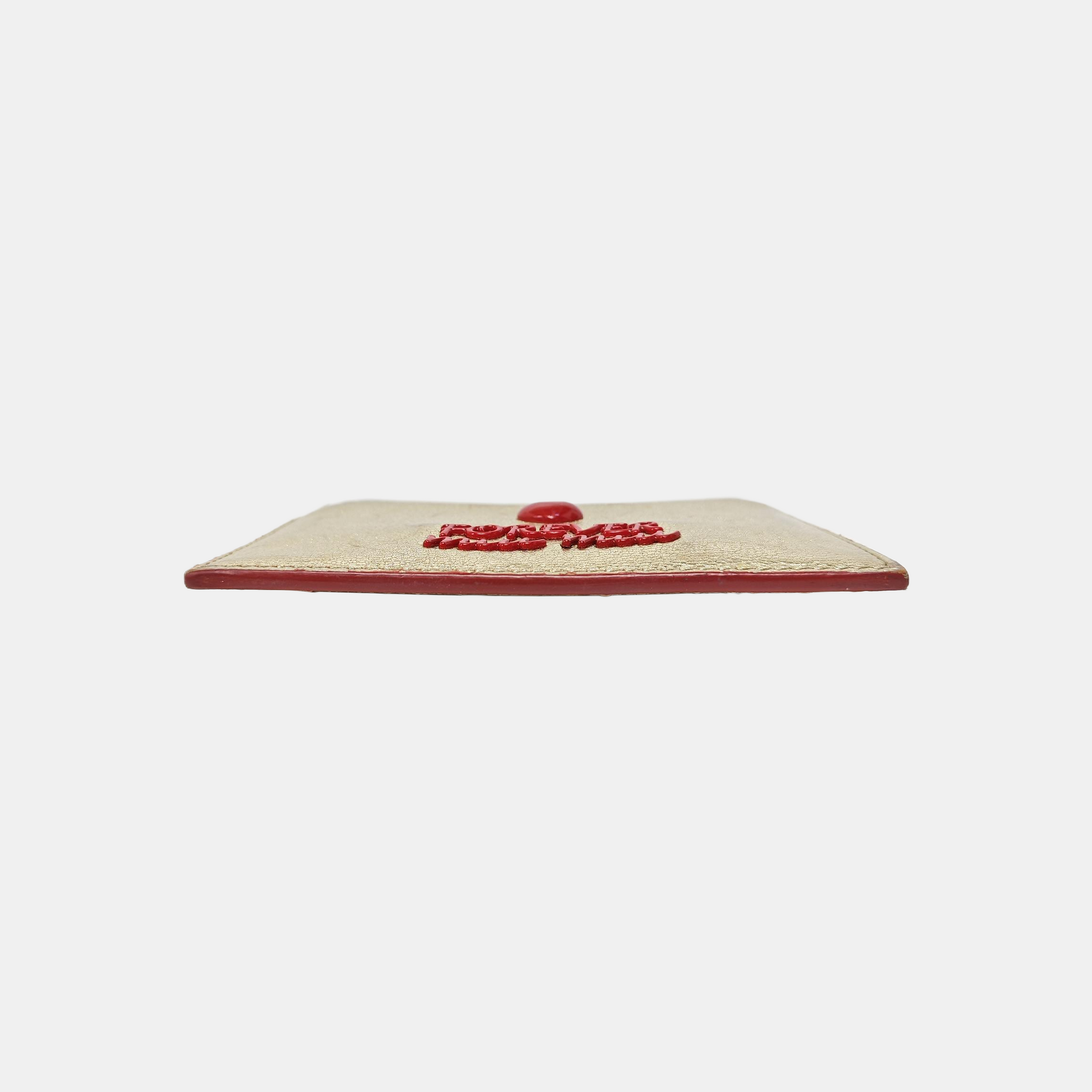 Love Lambskin Beige Card Holder