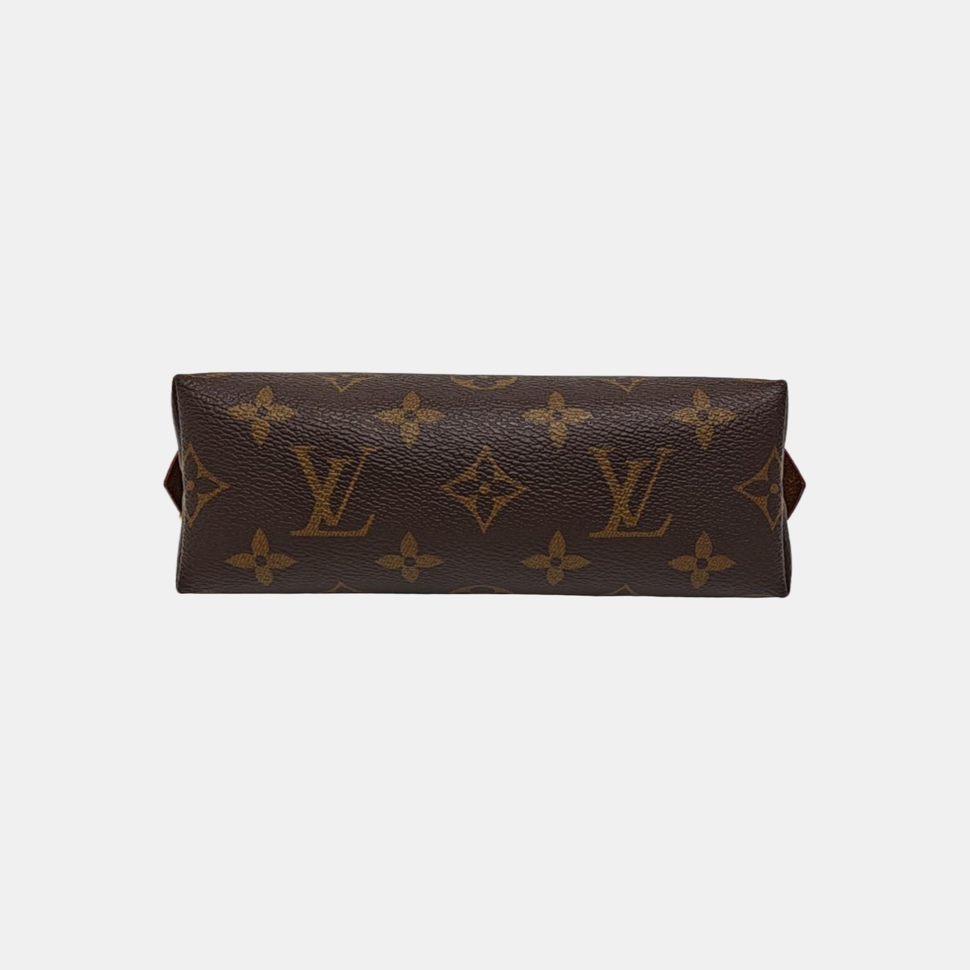 COSMETIC PM Monogram Coated Canvas Brown