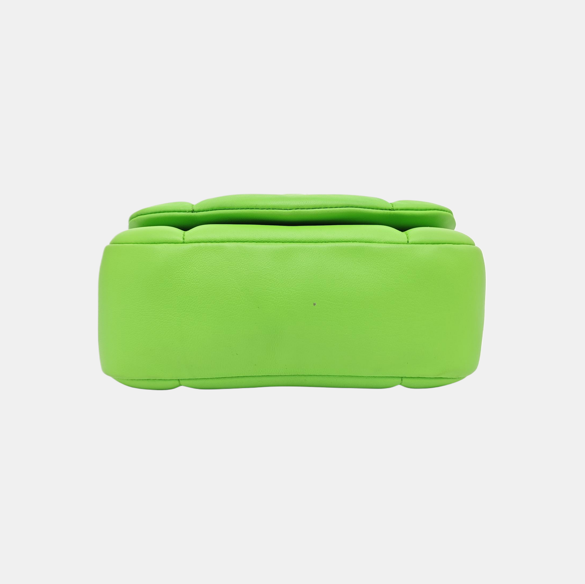 BVLGARI Small Quilted Lambskin Green