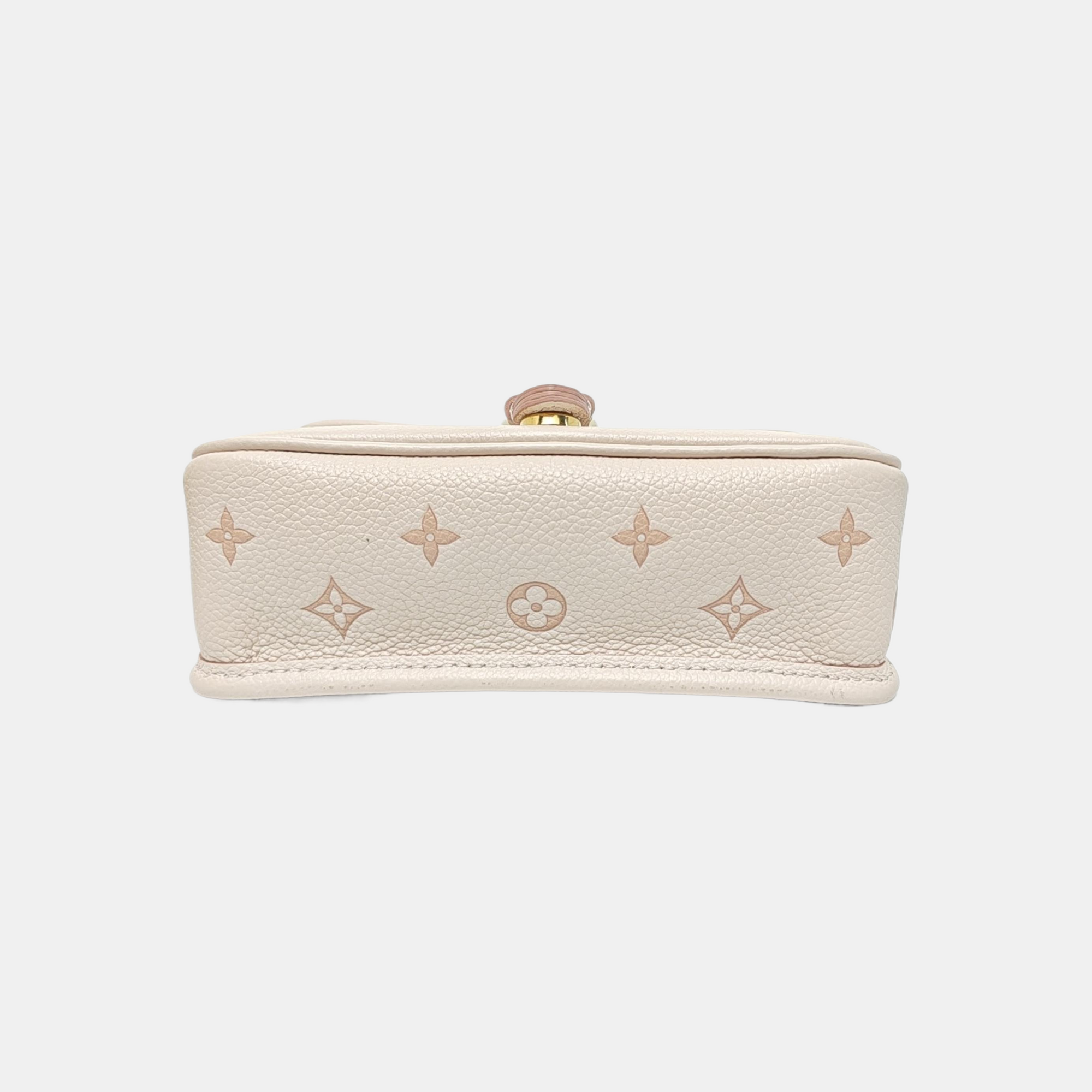 DIANE Nano Monogram Calfskin White