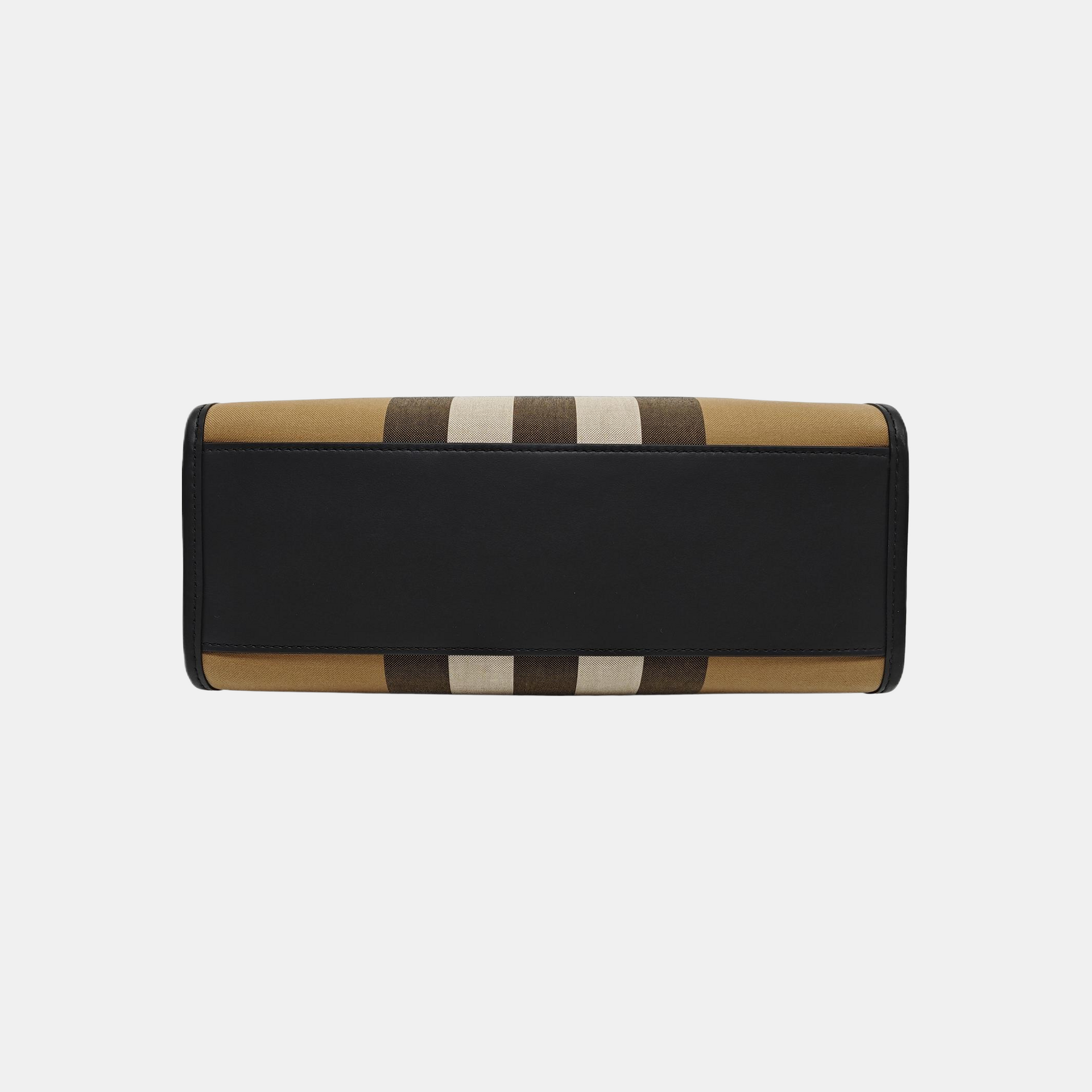 Canvas Top Handle Bag Brown