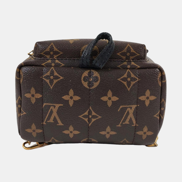 PALM SPRINGS Mini Monogram Coated Canvas Brown