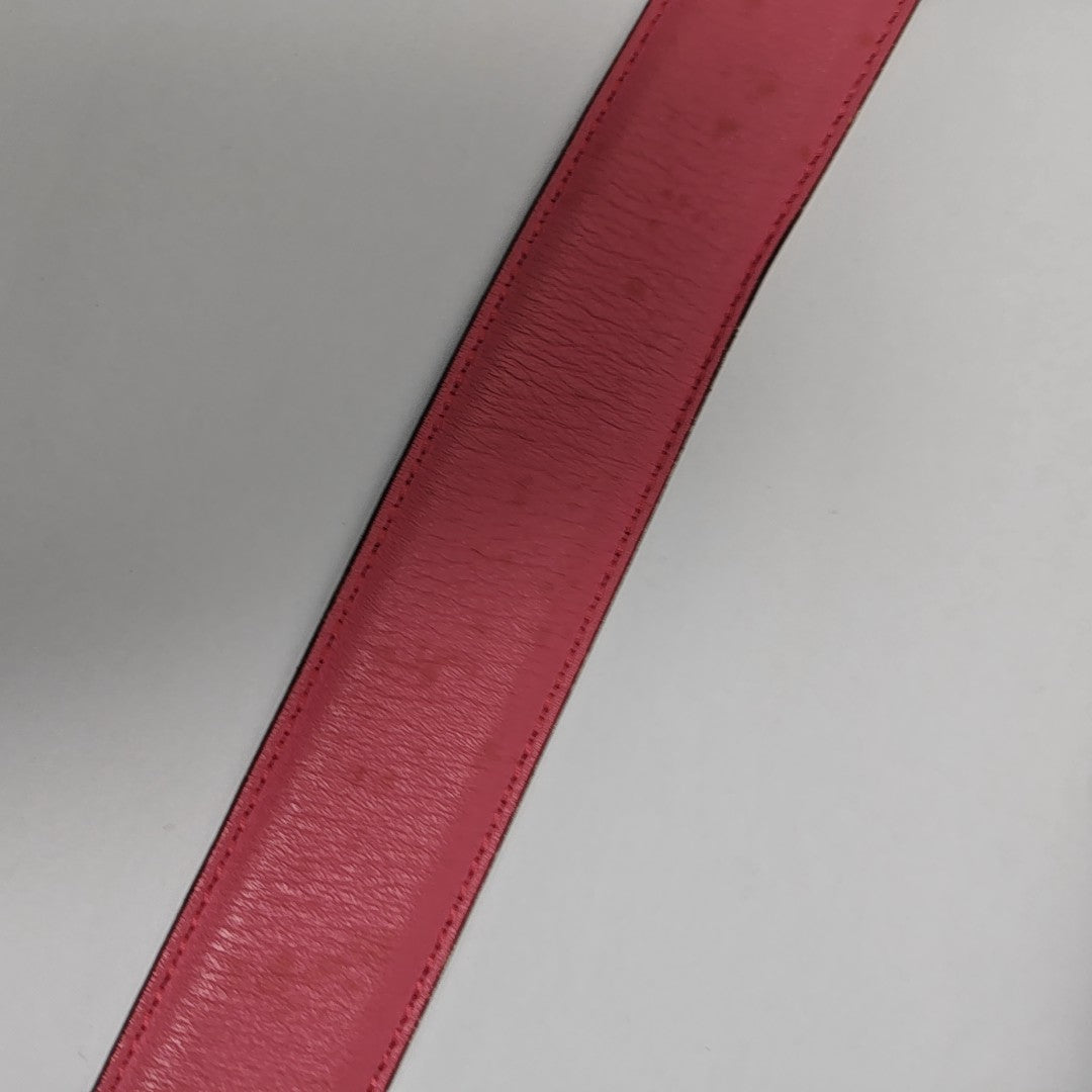 Leather Belt Red