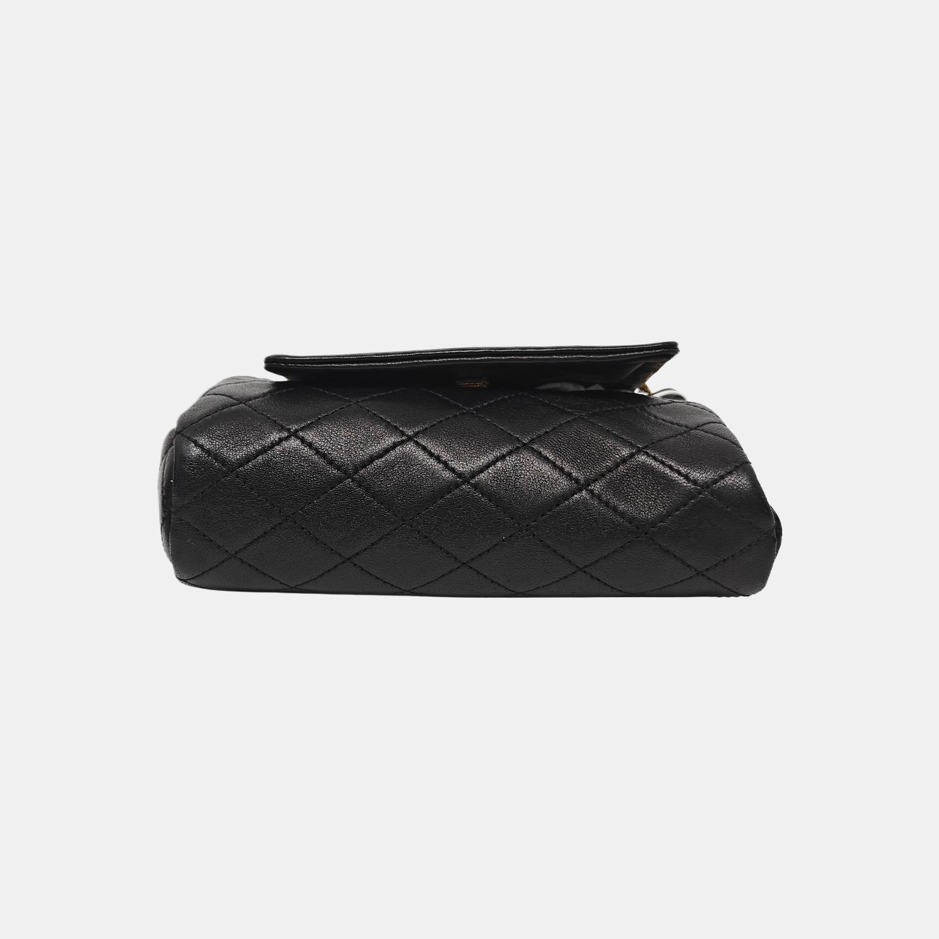 NOLITA Mini Quilted Lambskin Black