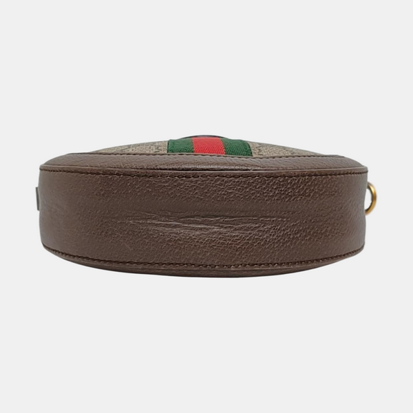 Ophidia Mini Monogram Coated Canvas Beige