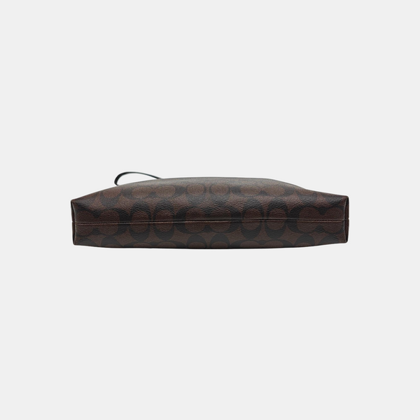 Monogram Coated Canvas Shoulder Bag Brown