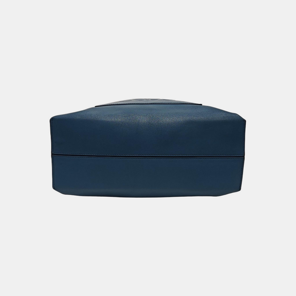 Calfskin Top Handle Bag Blue