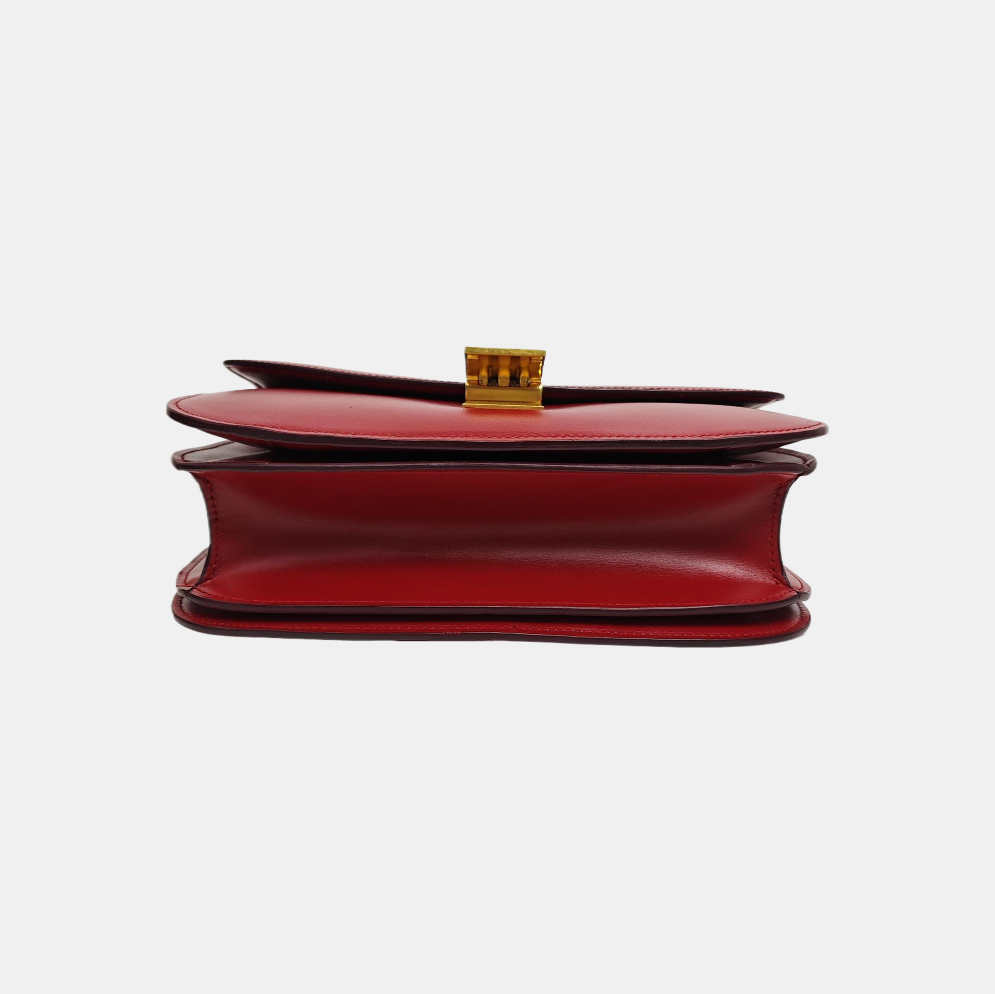 CLASSIC BOX Piel de ternera mediana Roja