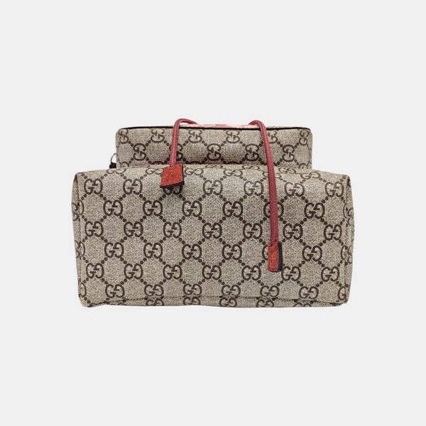 GG Blooms Coated Canvas Black