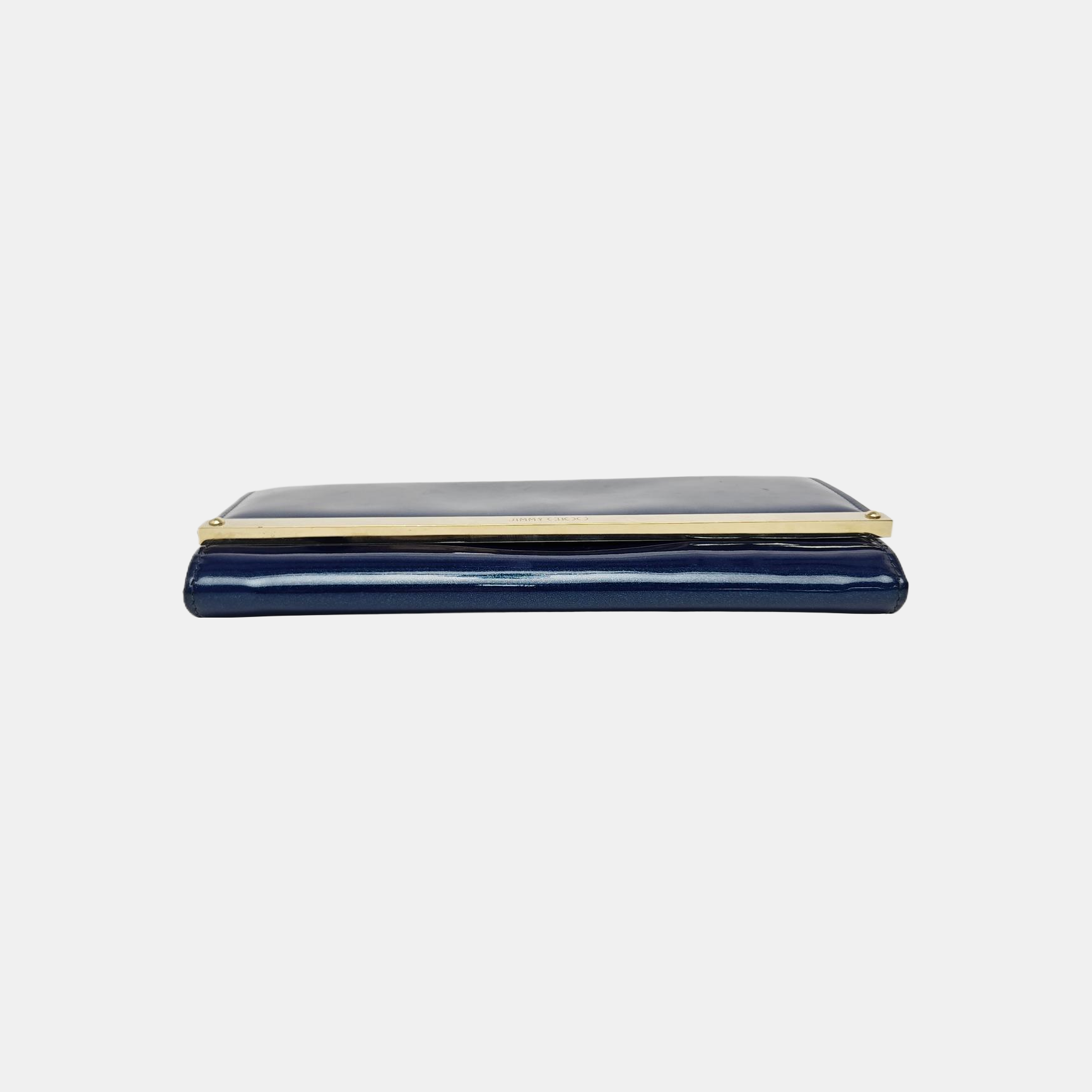 Patent Leather Top Handle Bag Blue