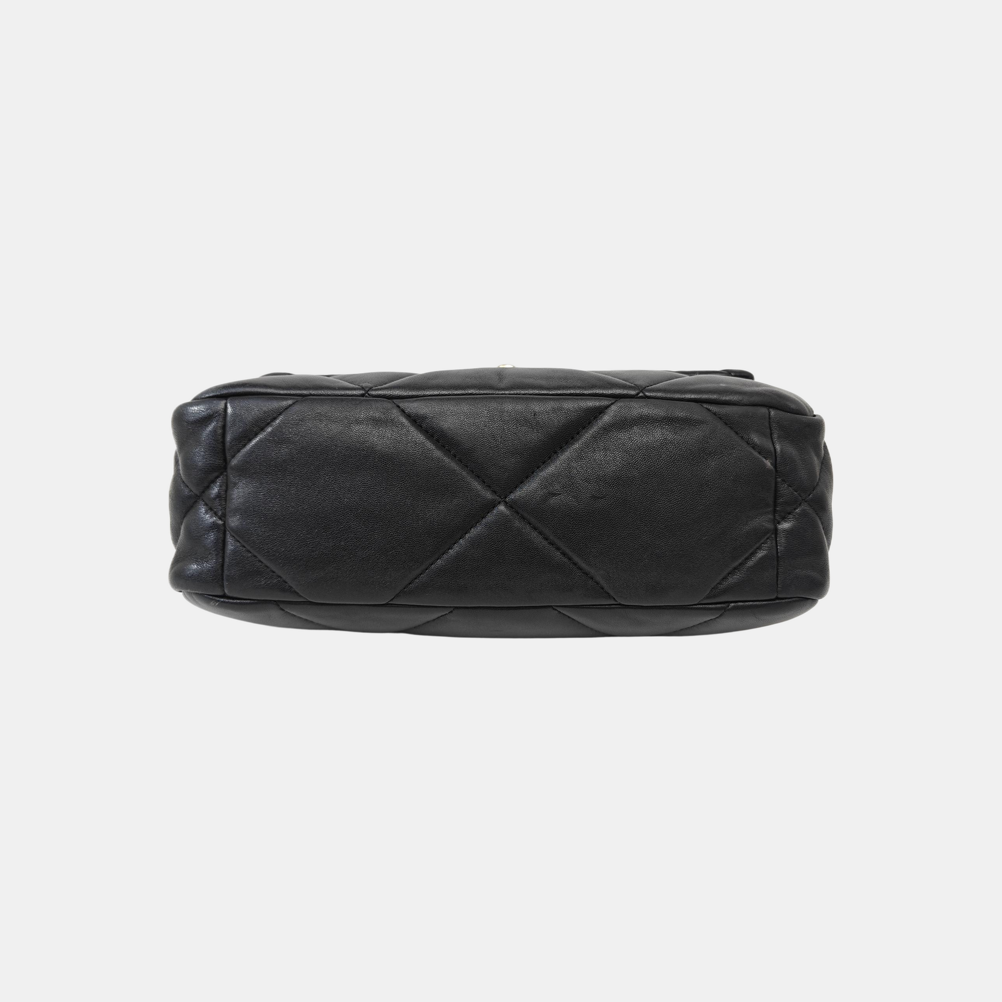 CHANEL 19 Small Quilted Lambskin Black