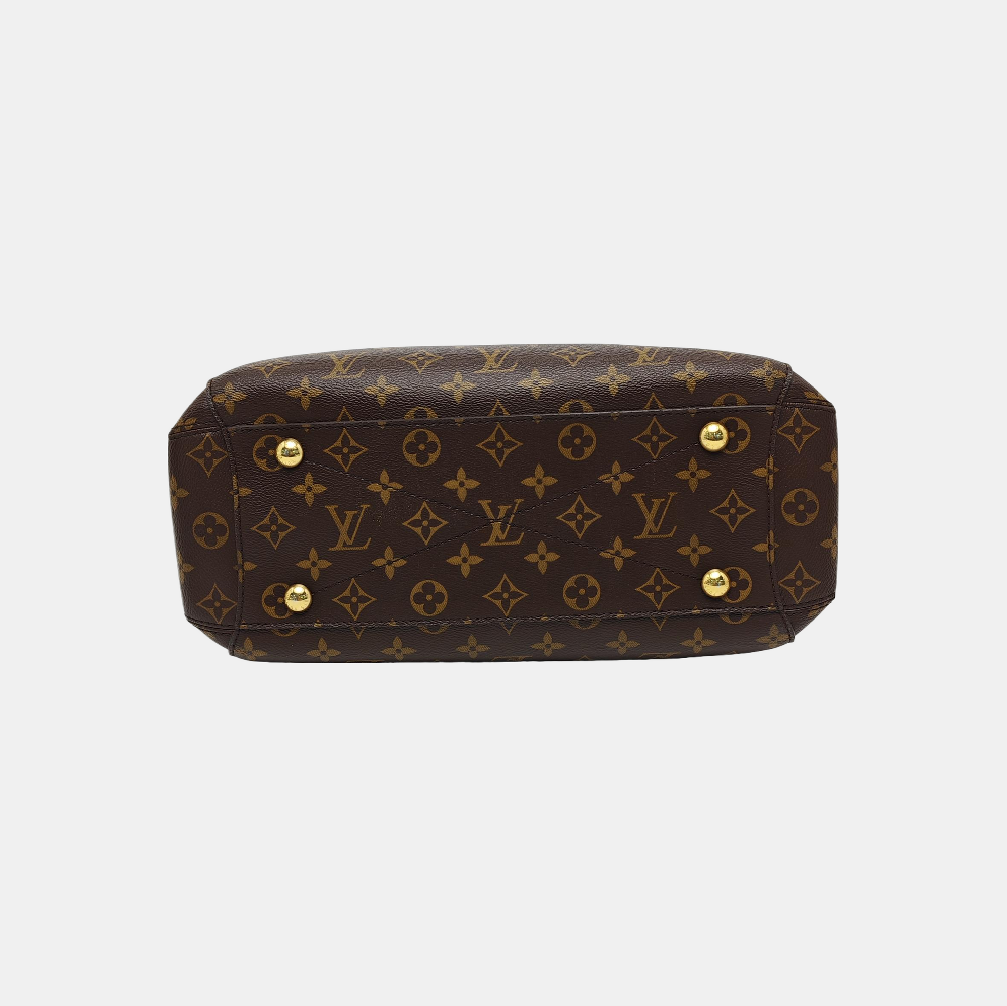 MONTAIGNE MM Monogram Coated Canvas Brown