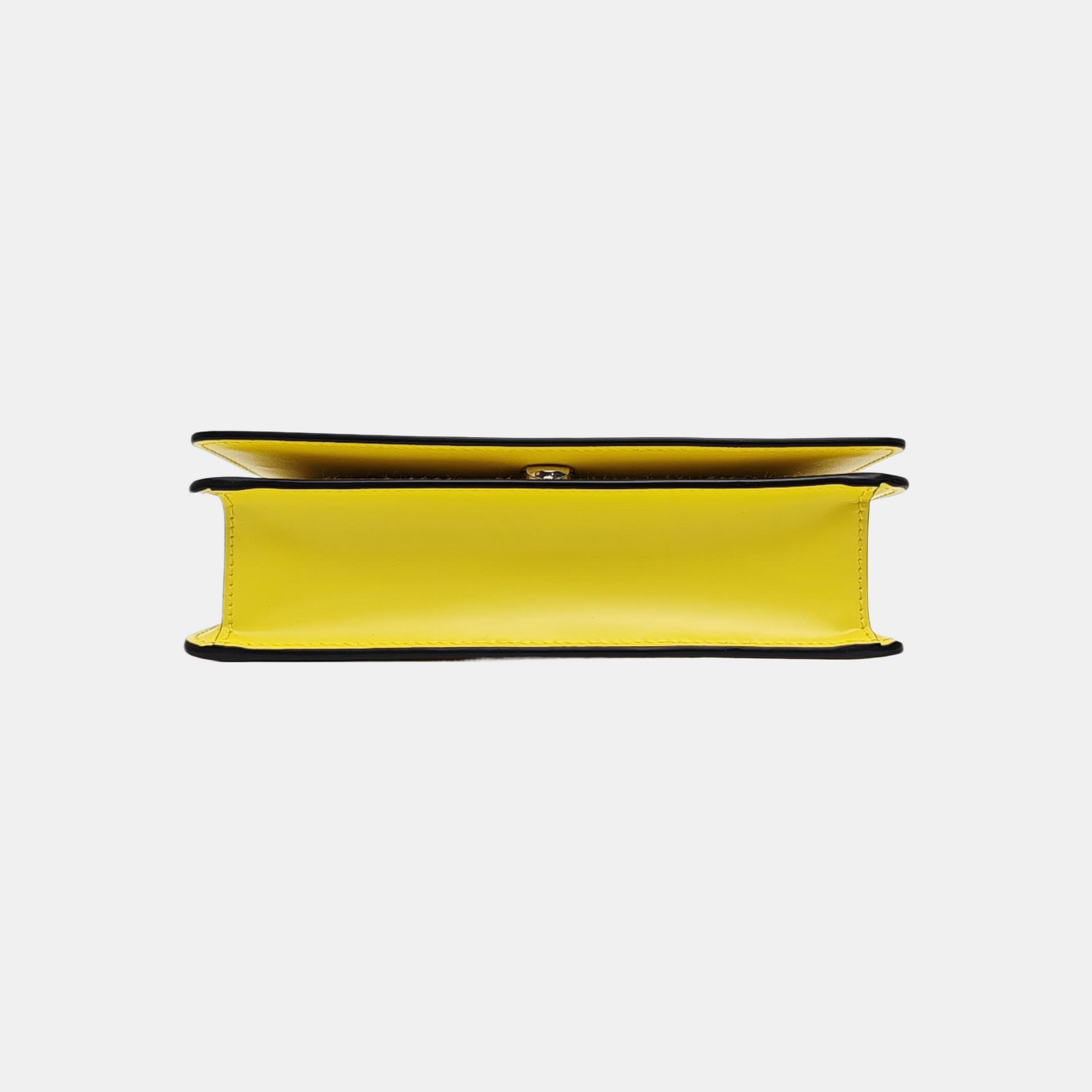Calfskin Crossbody Bag Yellow
