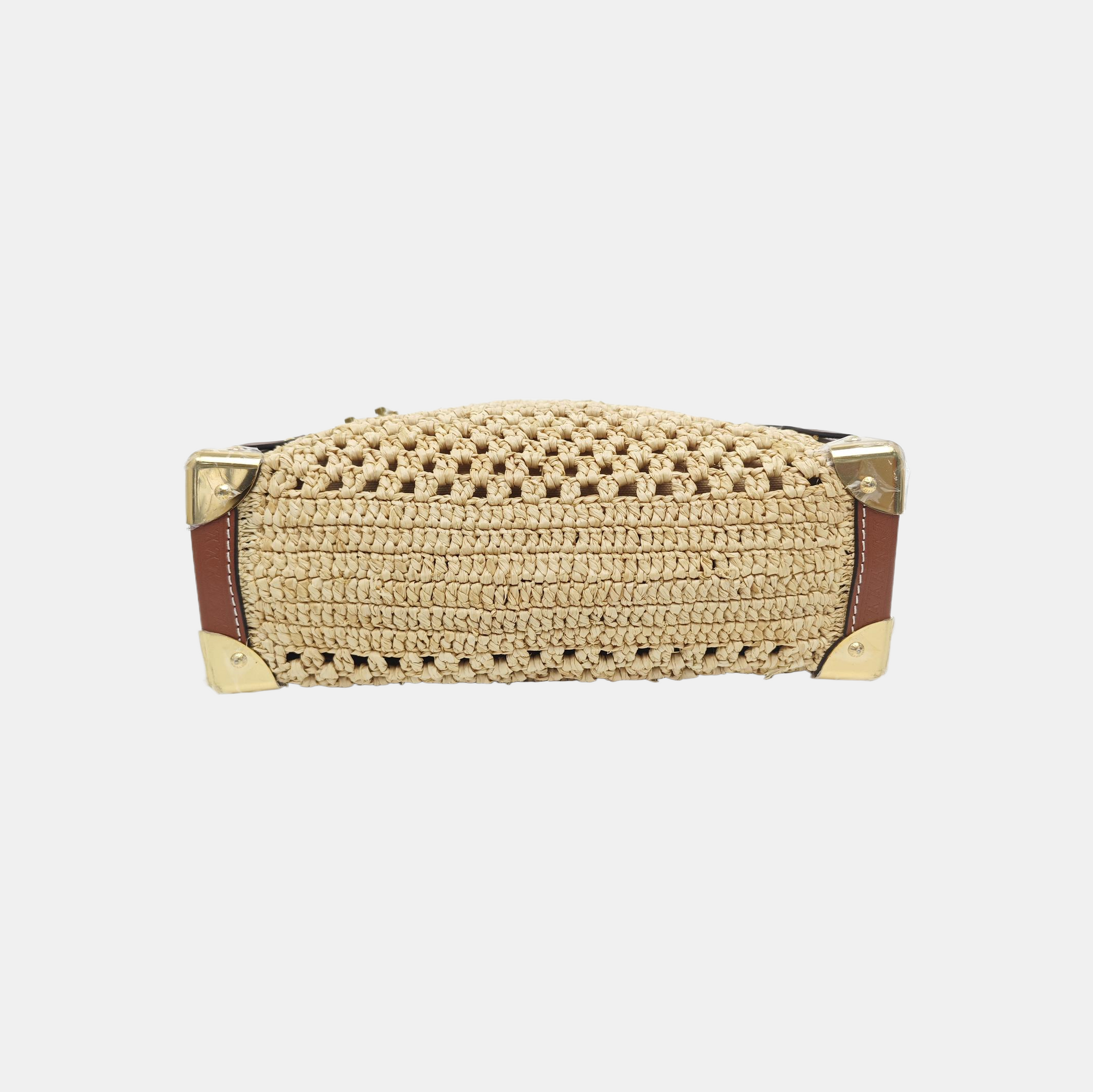 Straw Shoulder Bag MM Beige