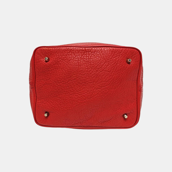 Calfskin Bucket Bag Red