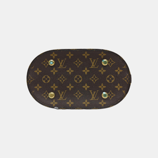 Monogram Coated Canvas Shoulder Bag Brown