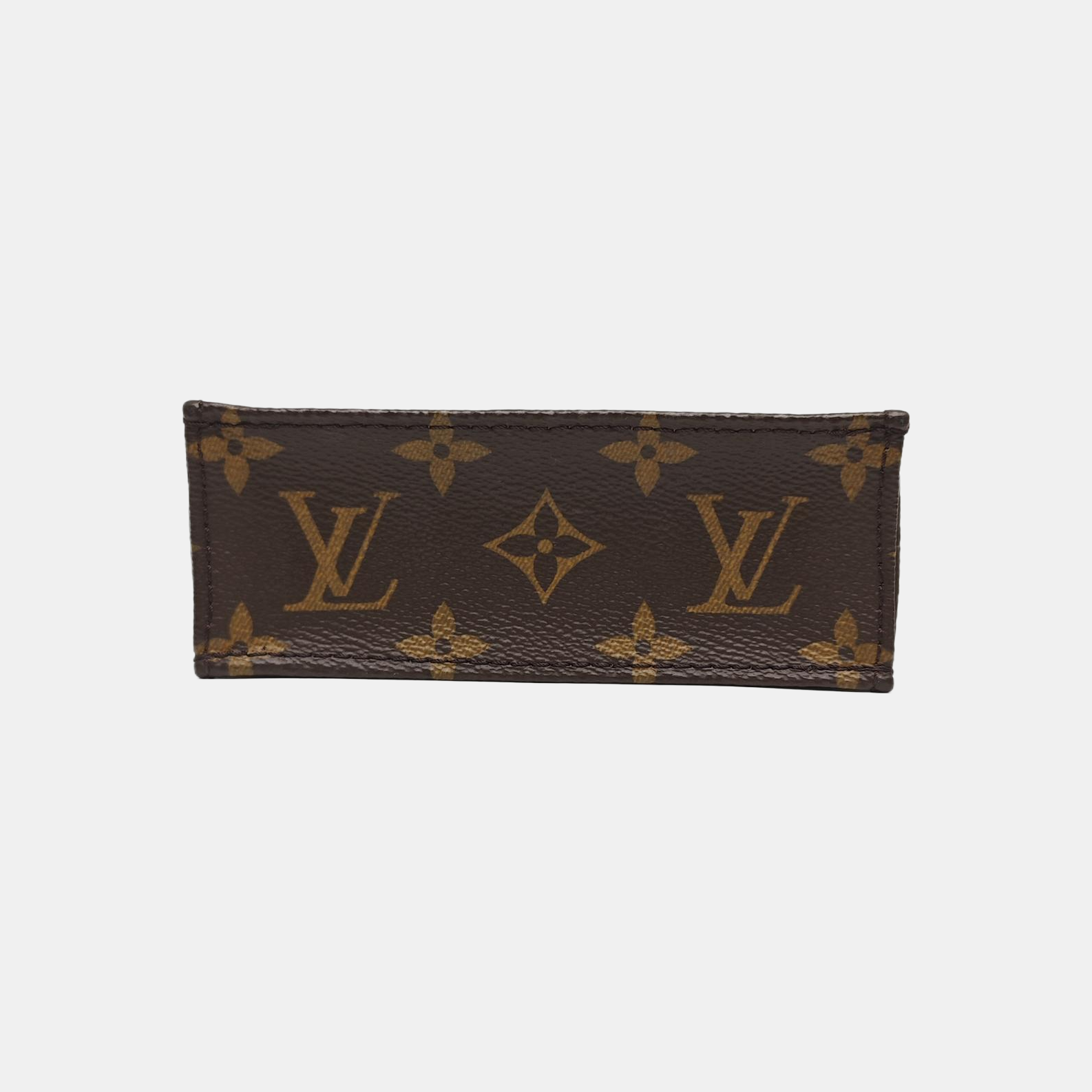 SAC PLAT Mini Monogram Coated Canvas Brown