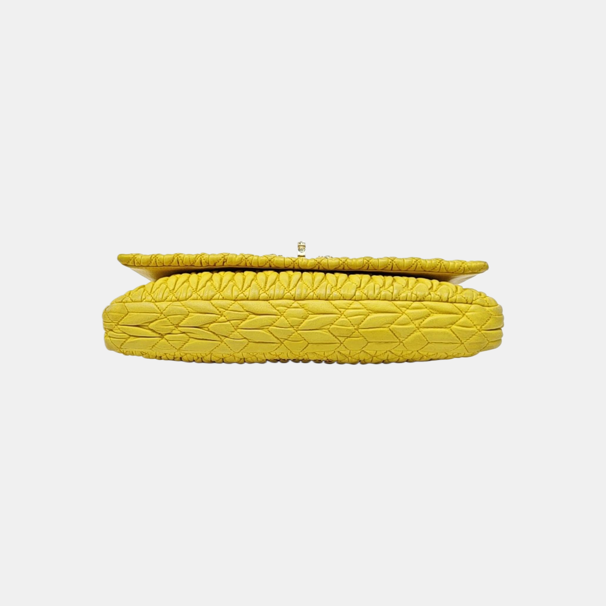 Crystal Quilted Lambskin Yellow