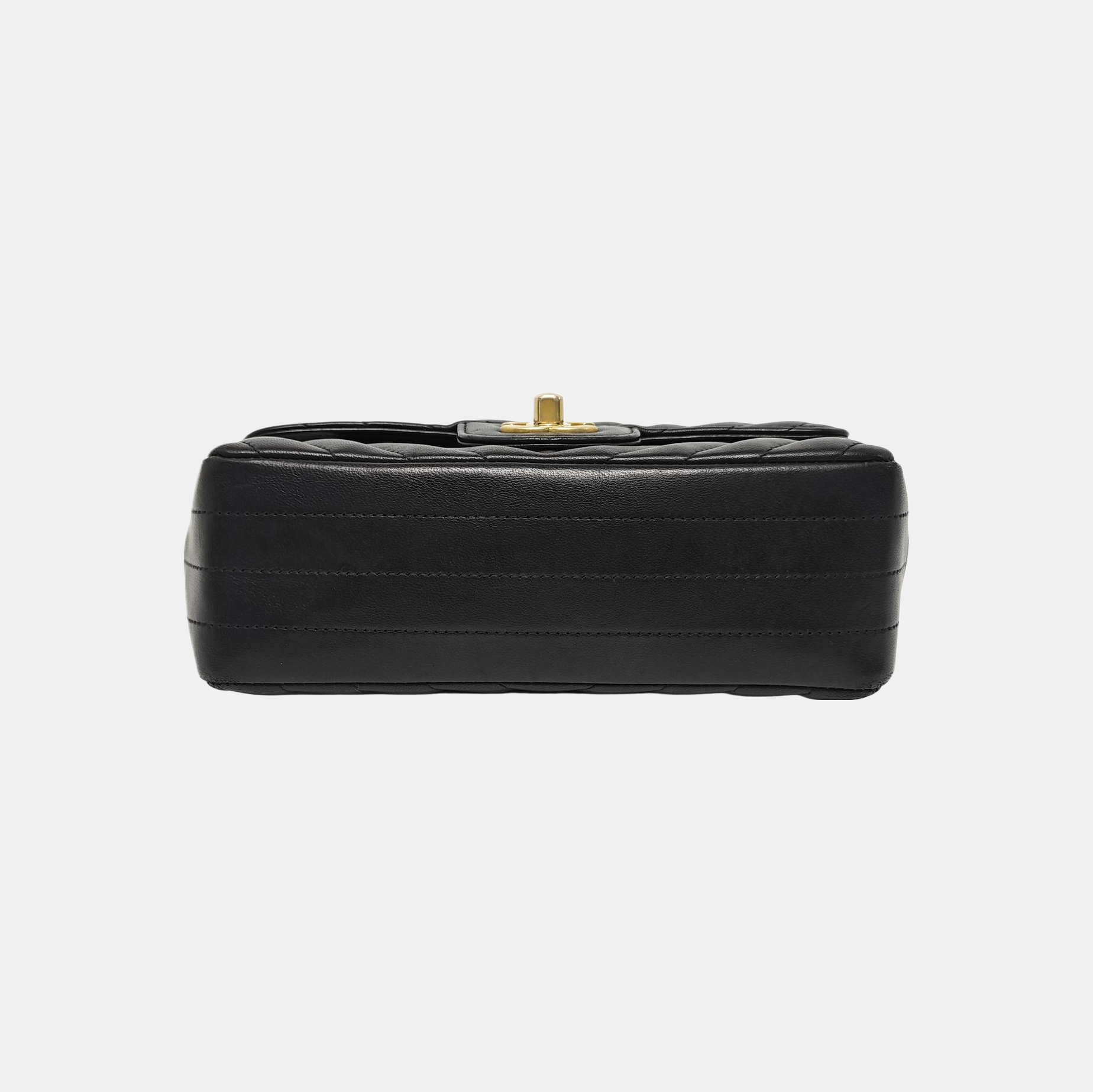 CLASSIC FLAP Mini Chevron Lambskin Black