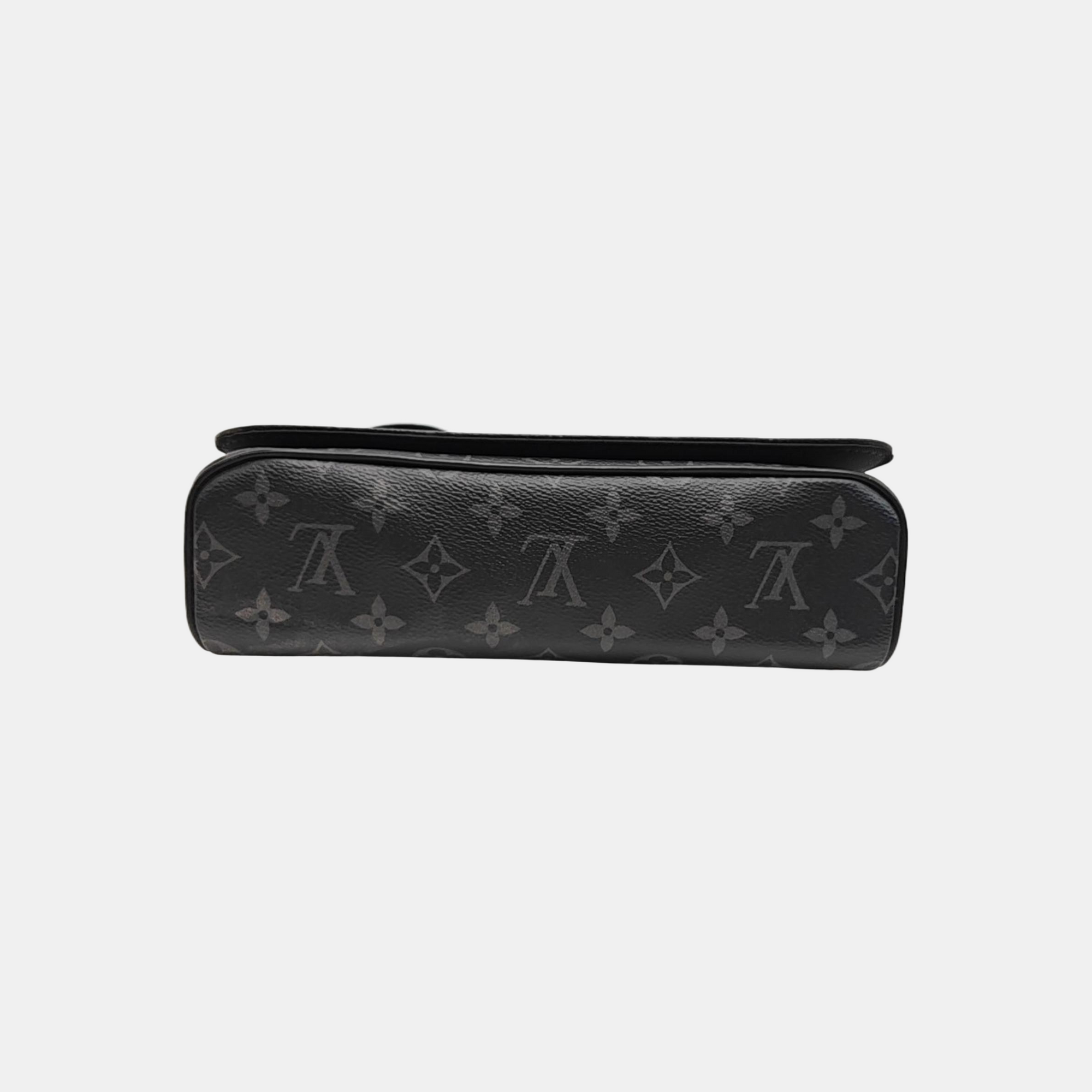 DISTRICT PM Monogram Coated Canvas Black