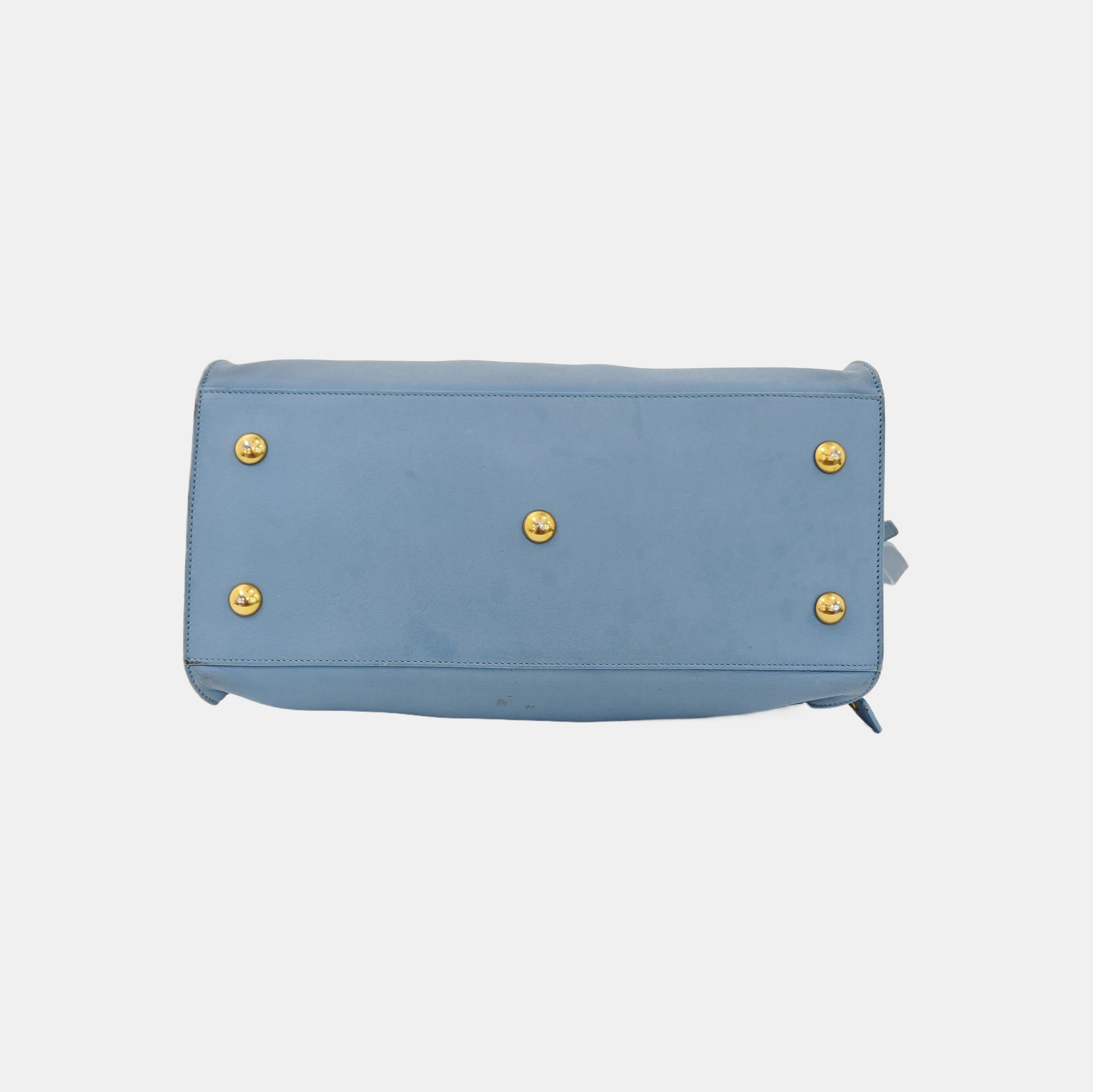 CHYC Y LIGNE Small Calfskin Blue