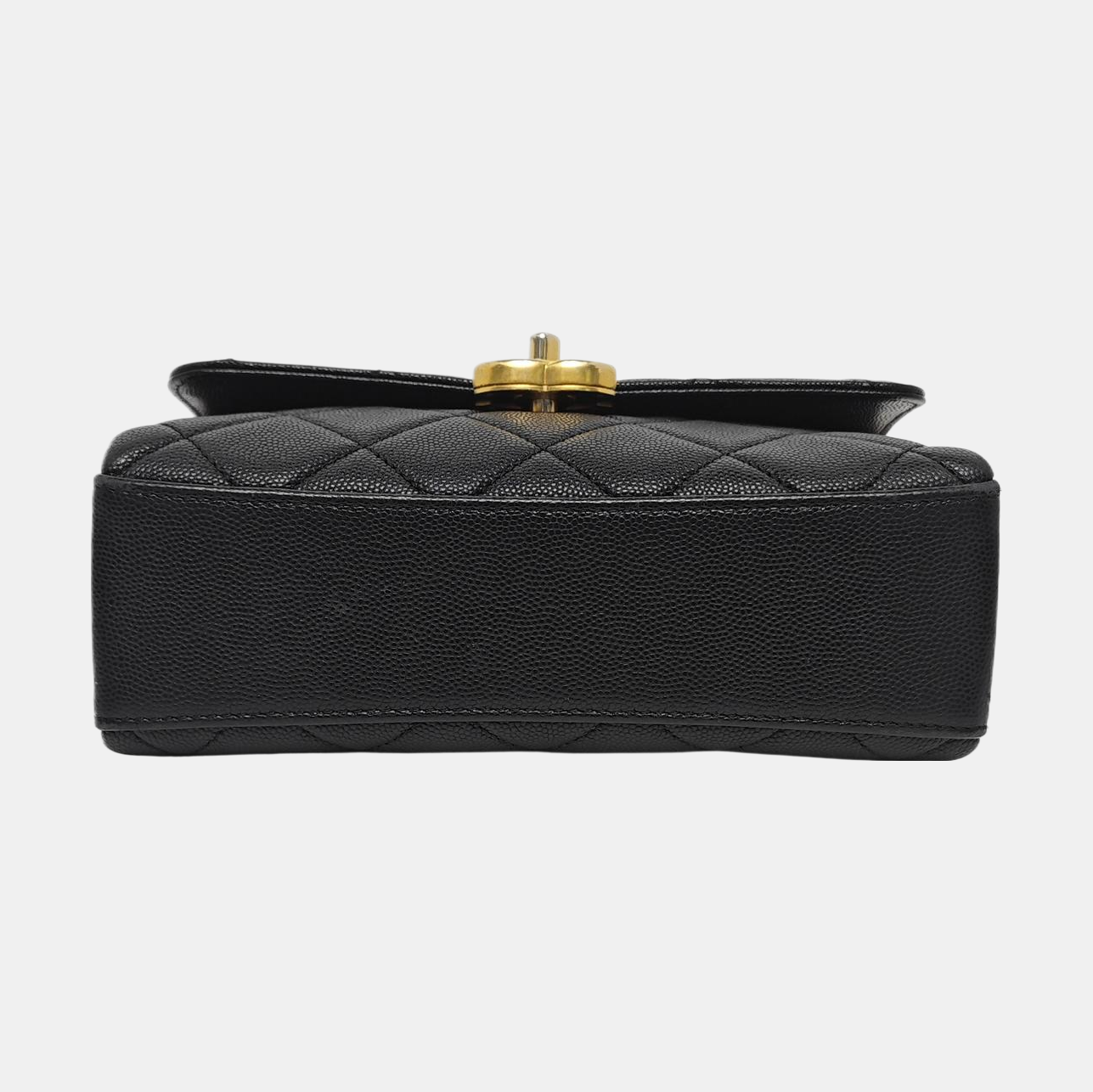 Carry Me Mini Quilted Grained Calfskin Black