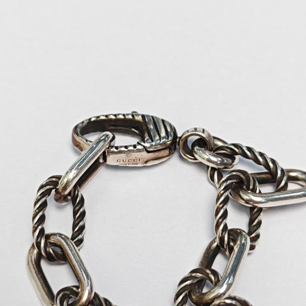 Interlocking G 925 Sterling Silver Bracelet