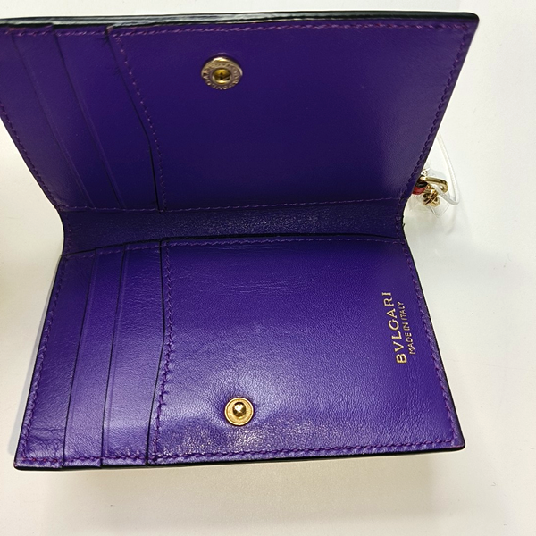 SERPENTI FOREVER Calfskin Red Card Holder