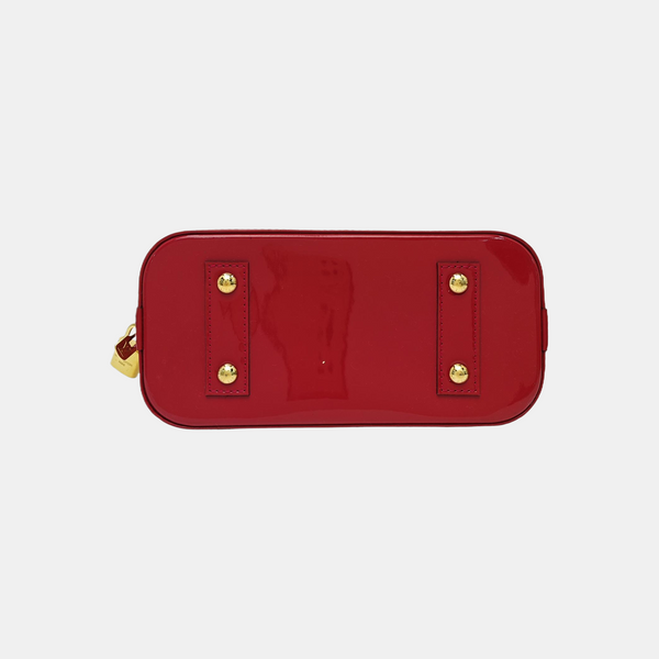 ALMA BB Monogram Patent Leather Red