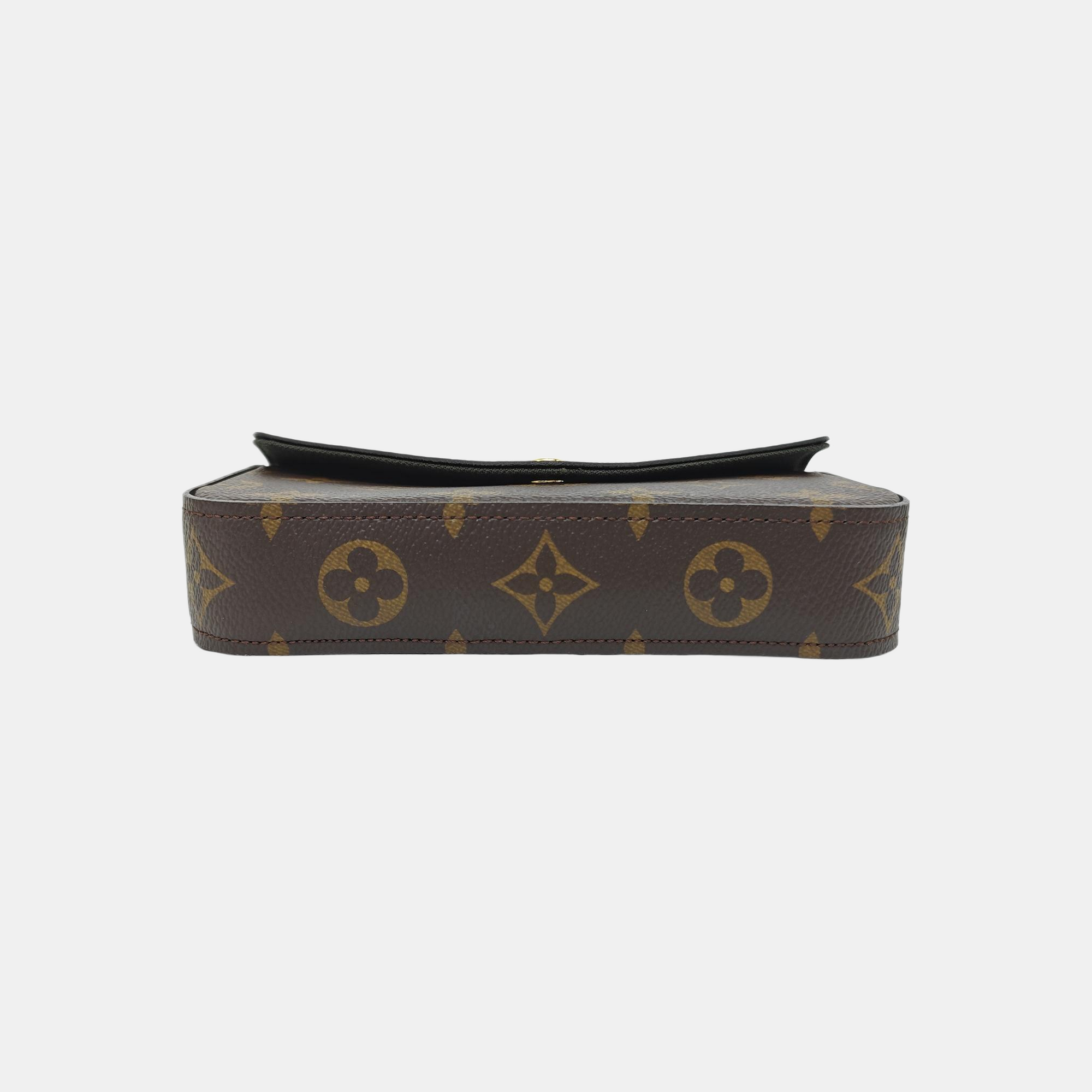 FÉLICIE Monogram Coated Canvas Brown