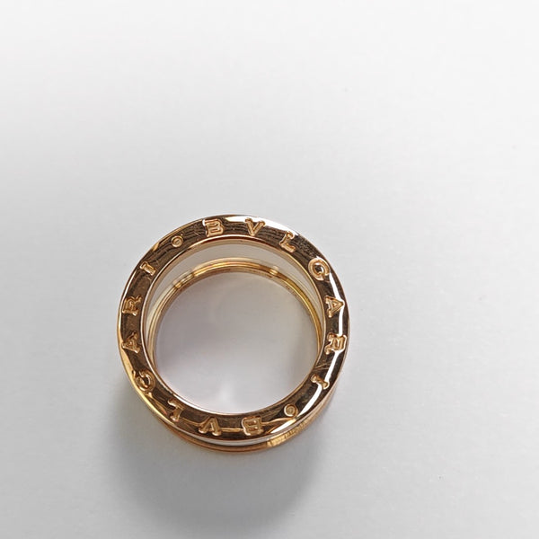 B.ZERO1 18k Rose Gold Ring EU 55