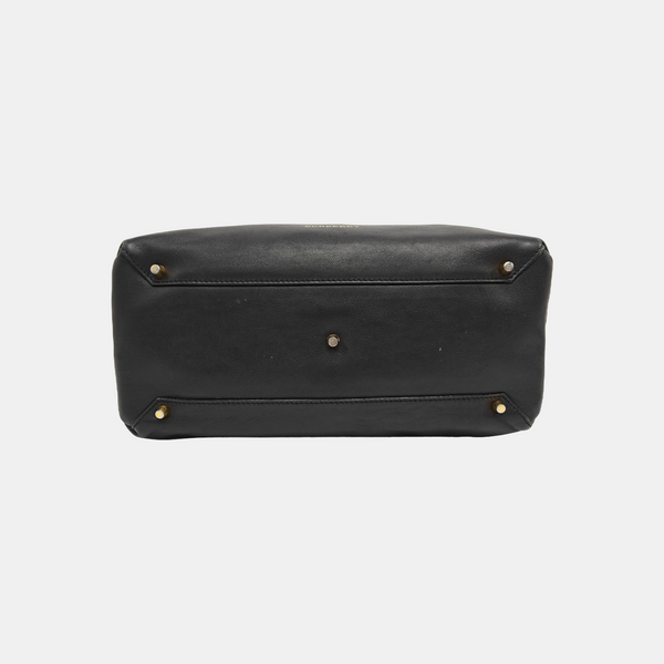 The Banner Medium Calfskin Black